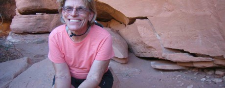 Mom on rafting trip in Canyonlands NP