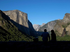 iconic overlook of Yosemite valley